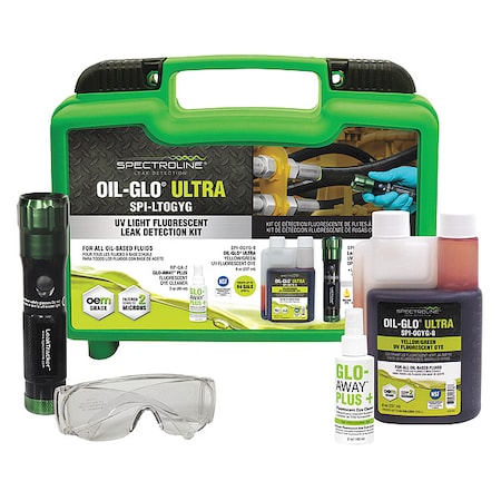Spectroline Hydraulic Oil Leak Detection Kit SPI-LTOGYG | Zoro