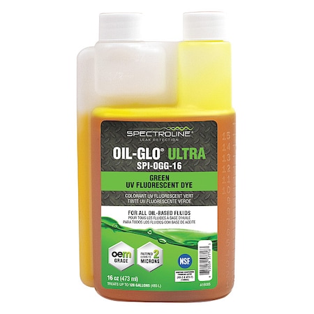 Spectroline Fluorescent Leak Detection Dye, Green SPI-OGG-16