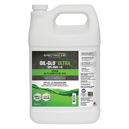 Spectroline Fluorescent Leak Detection Dye, Green SPI-OGG-1G