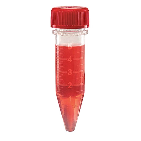 Globe Scientific Macrocentrifuge Tube, 5.0mL, Pp, PK200 111580S