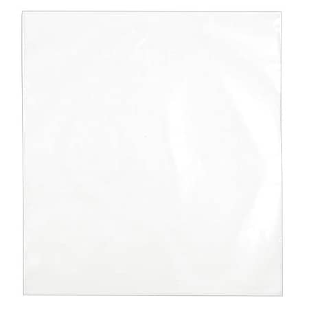 Zoro Select Open Poly Bags, 10" x 12", 6 mil, Clear, Heat Seal, 1000 PK 55NK47