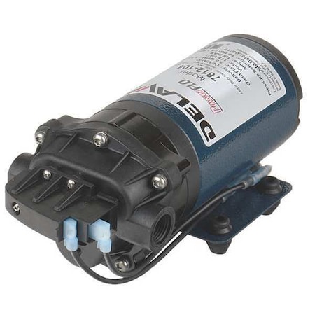Delavan Fluid Power Diaphragm Pump, Polypropylene, Santoprene, 115, 2.0 GPM 140 Degrees F 7812-104