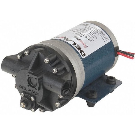Delavan Fluid Power Diaphragm Pump, Polypropylene, Santoprene, 12VDC, 7.0 GPM 7870-111E-SB-HS