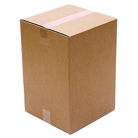 Zoro Select 12 in x 12 in x 14 in Shipping Box, Kraft, Corrugate, Single Wall, 32 ECT 11A690