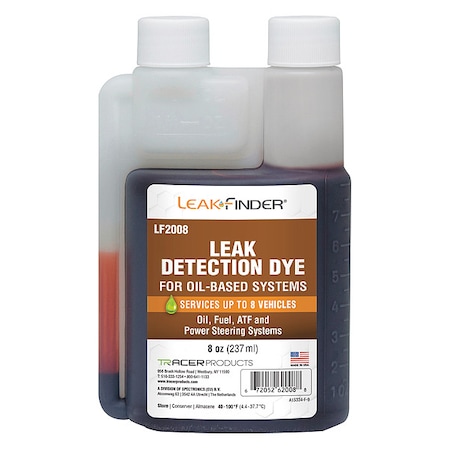 Leakfinder UV Leak Detection Dye, 8 oz. Size LF2008