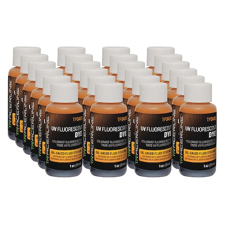 Tracerline UV Leak Detection Dye, 1 oz. Size, PK24 TP3400-1P24
