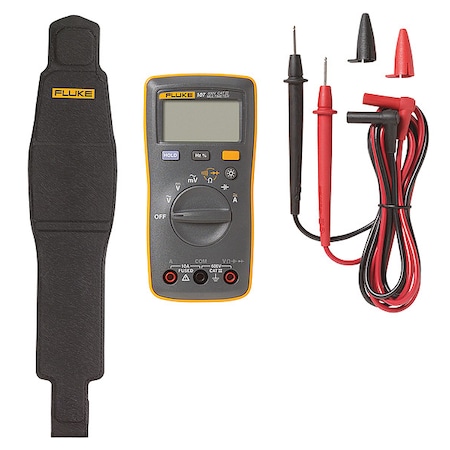 Fluke Digital Multimeter, LCD, 10 A FLUKE-107 ESP