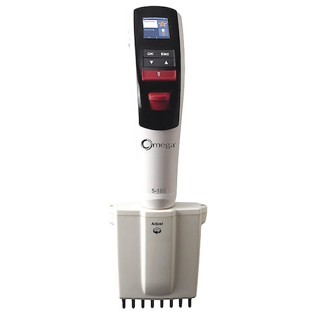 Cole Parmer Electronic Pipette, 8-Channel, 5 to 100uL 24501-32