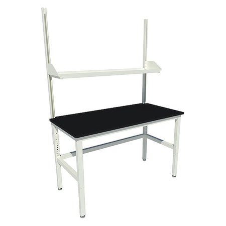 Instock Patriot Work Bench, Steel, Steel Frame, Petal White GRPT4830-ULG-2