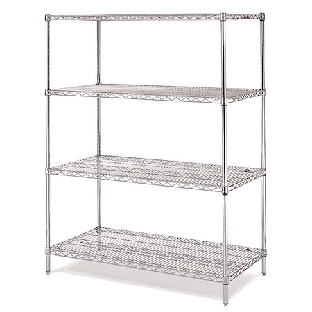 Instock Metal Shelving, Cap:500 lb, 24inx74inx72in GRSS2472