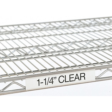 Instock Label Holder, Clear, Slide-In GR9990CL5 | Zoro