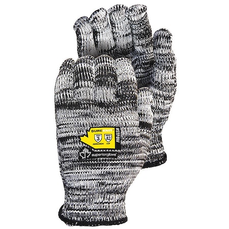 Superior Glove Knit Gloves, Cut Level A2 , Uncoated , Uncoated , None , M 12 PK STPBW-M