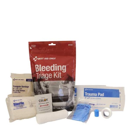 FIRST AID ONLY Stop Bleed Kit, EMS/Trauma/Response, Red 91133