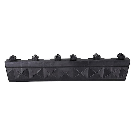 Ergo Advantage Safe-Flex Ramp Edge, PVC, 4 in W x 18 in L, 1 in Thick, 10 PK AM4-B