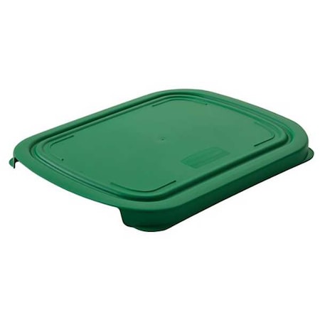 Rubbermaid Commercial Bus Tub Lid, Polypropylene, Green 2108900