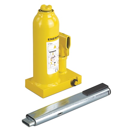 Enerpac GBJ005A, 5 Ton, 5.91 in Stroke, Hydraulic Industrial Bottle Jack GBJ005A