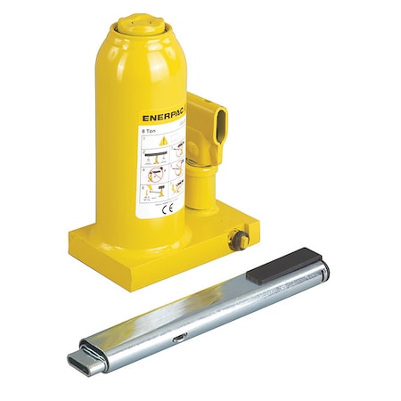 Enerpac GBJ008A, 8 Ton, 5.91 in Stroke, Hydraulic Industrial Bottle Jack GBJ008A