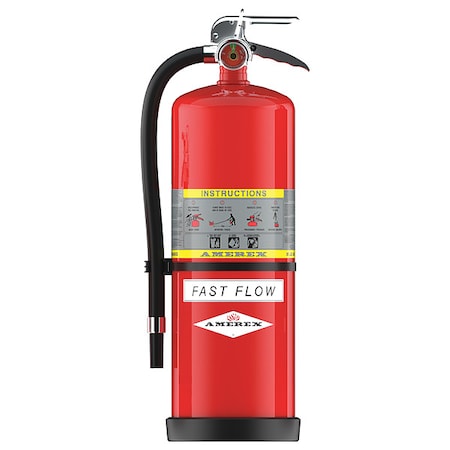 Amerex Fire Extinguisher, 20 lb Capacity, Class ABC , UL Rating4A:40B:C , Monoammonium Phosphate 791