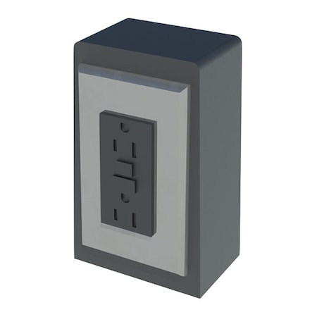 Instock Electrical Pedestal, Cast Aluminum GRE433WS-GFI