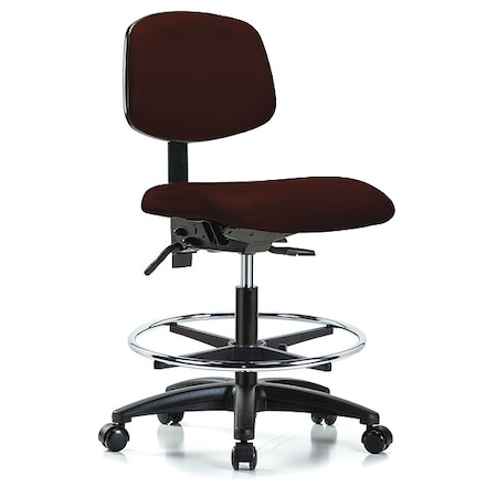 Zoro Select Cleanroom Chair, Vinyl, Burgundy, 22 in to 29 in Seat Height GRVMBCH-RG-CF-RC-8569
