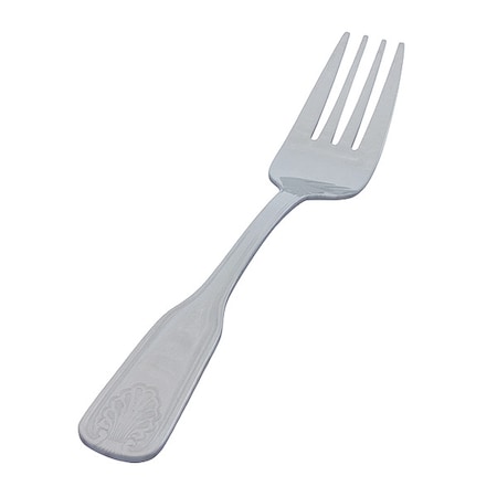 Crestware Salad Fork, 6 3/8 in L, Silver, PK36 SHL206