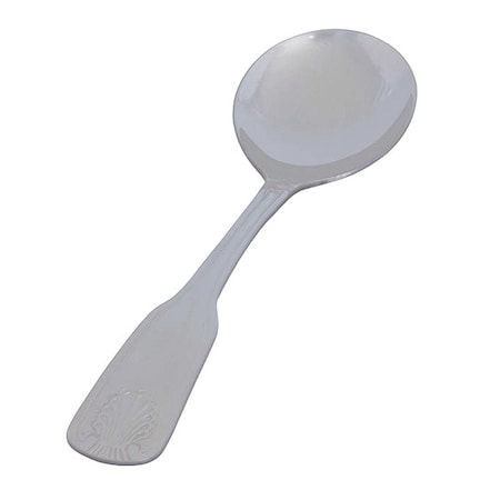 Crestware Bouillon Spoon, 6 1/8 in L, Silver, PK36 SHL210