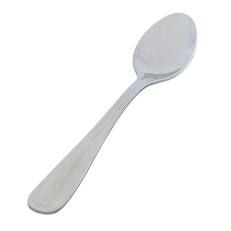 Crestware Demitasse Spoon, 4 7/8 in L, Silver, PK12 SIM825