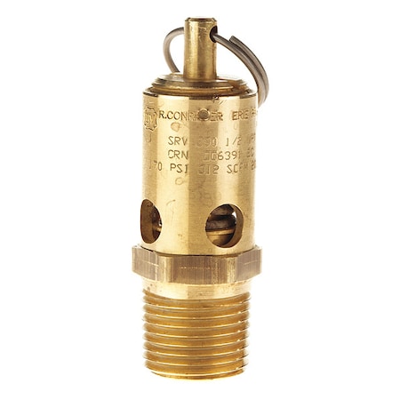 Conrader Safety Valve, 1/2" (M) NPT Inlet SRV390-12-150 SST