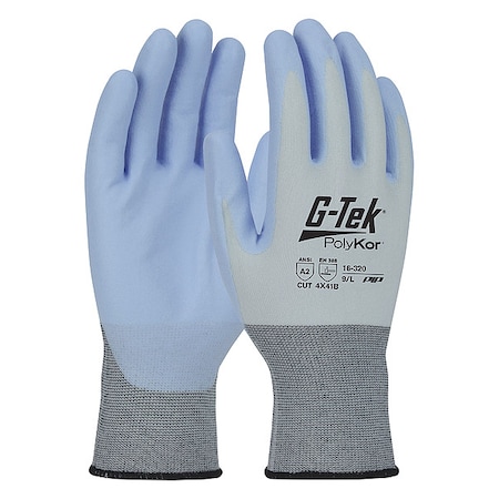 Pip Cut-Resistant Glove, Cut Level A2 , Dipped , Water-Based Polyurethane , Sandy , M 12 PK 16-320/M