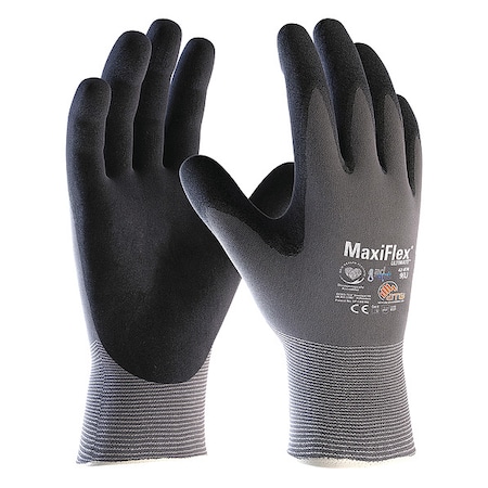 Pip Coated Gloves, Cut Level A1 , Dipped , Microporous Nitrile , Foam , XL 12 PK 42-874