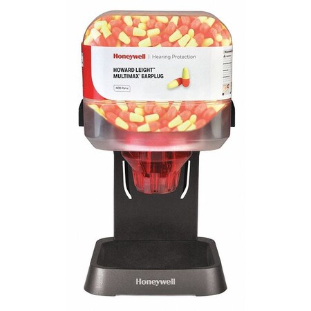 Howard Leight Disposable Uncorded Ear Plugs with Dispenser, Bullet Shape, 31 dB, 400 Pairs, Orange, Yellow HL400-MM-INTRO