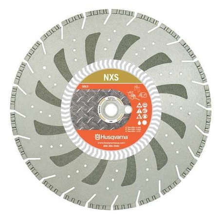 Husqvarna Diamond Saw Blade, Wet/Dry Cutting Type NXS-16