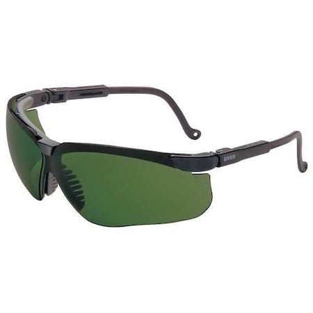 Uvex Genesis, Welding Safety Glasses, HydroShield(R) Anti-Fog, Shade 3.0 Lens, Black Frame, Half-Frame S3207HS
