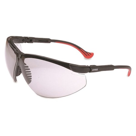 Uvex Genesis XC, Safety Glasses, Anti-Fog, Hydrophilic, Hydrophobic, Anti-Scratch, Gray Lens, Half-Frame S3310HS
