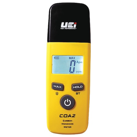 Uei Test Instruments NIST Certified Wireless Carbon Monoxide Detector w/ Alert LED & Belt Clip COA2-N