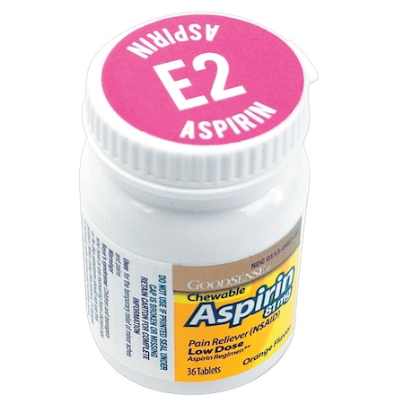 ZOLL Chewable Aspirin, Medicinal Count 36 x 1 8911-000160-01