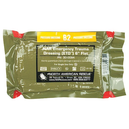 Zoll Mobilize Trauma Dressing, Sterile, Green 8911-000120-01