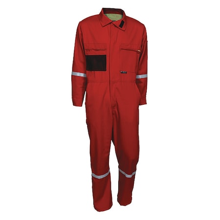 MCR SAFETY Flame-Resistant Coverall, 58 Size SBC201458T