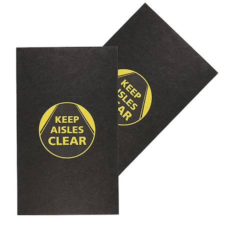 Pig Entrance Mat, Polypropylene, 1/8 in Thick, Black, 3 ft W x 5 ft L GRPWS3501-BK