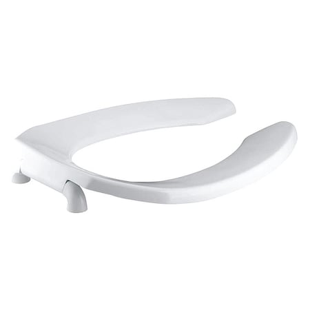 Kohler Toilet Seat, Elongated, White K-4670-CA-0