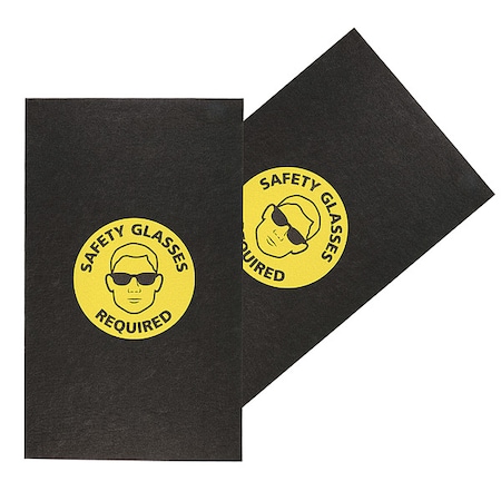 Pig Entrance Mat, Polypropylene, 1/8 in Thick, Black, 3 ft W x 5 ft L GRPWS3506-BK