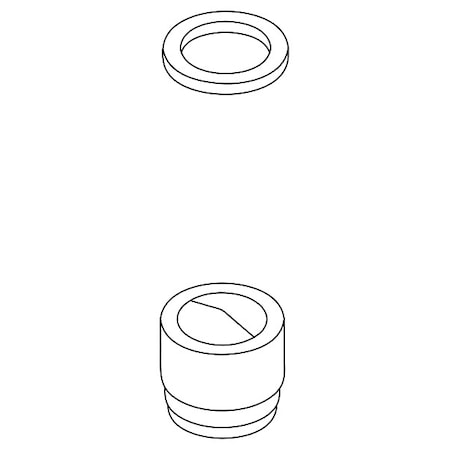 Kohler 1 gpm Aerated Outlets, Chrome, Metal K-1105674