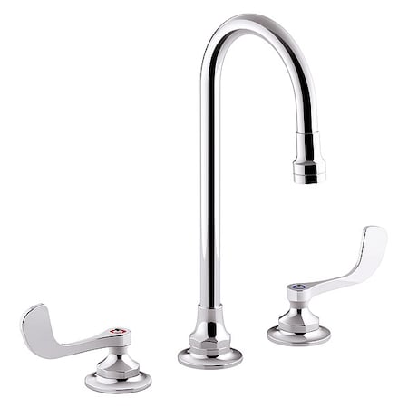 Kohler Gooseneck Bathroom Faucet, Manual K-800T70-5AKL-CP