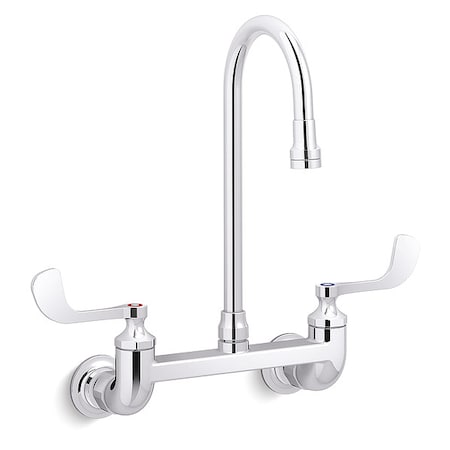 Kohler Gooseneck Service Sink Faucet, 1.80 gpm K-820T70-5AFA-CP