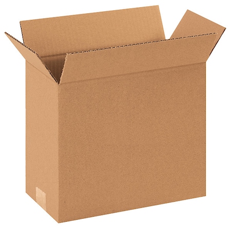 Zoro Select 12 in x 6 in x 8 in Shipping Box, Kraft, Corrugate, Single Wall, 32 ECT 55VG72