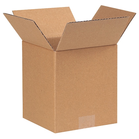 Zoro Select 4 in x 4 in x 5 in Shipping Box, Kraft, Corrugate, Single Wall, 32 ECT 55VG04
