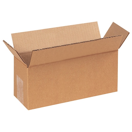 Zoro Select 9 in x 4 in x 3 in Shipping Box, Kraft, Corrugate, Single Wall, 32 ECT 55VG33