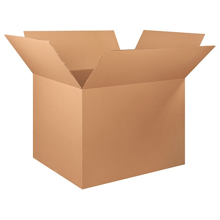 Zoro Select 50 5/8 in x 39 5/8 in x 35 5/8 in Shipping Box, Kraft, Corrugate, Double Wall, 51 ECT 55VJ72