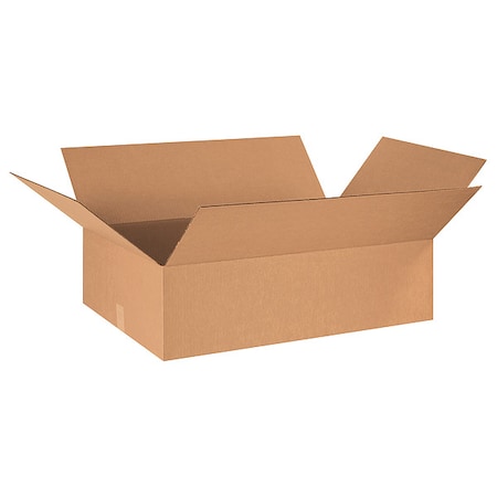 Zoro Select 32 in x 10 in x 10 in Shipping Box, Kraft, Corrugate, Single Wall, 32 ECT 55VJ32