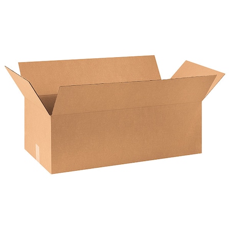 Zoro Select 30 in x 14 in x 10 in Shipping Box, Kraft, Corrugate, Single Wall, 32 ECT 493U43
